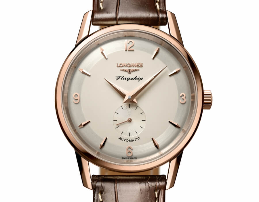 longines flagship heritage rose gold