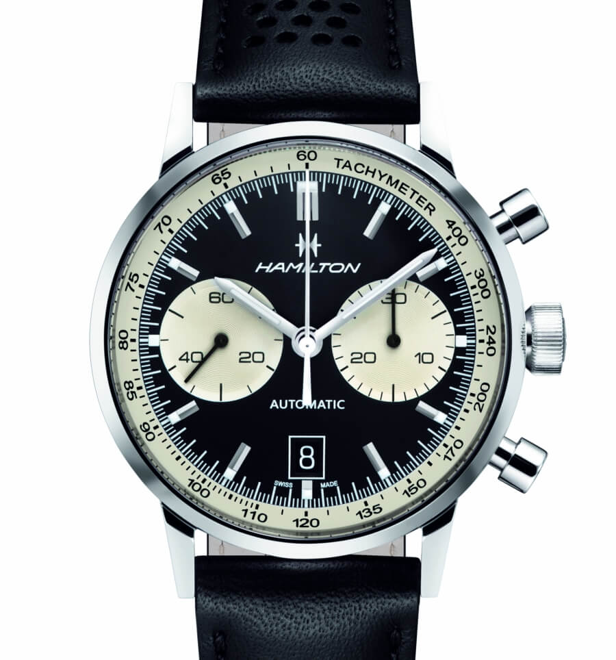 hamilton panda dial chronograph