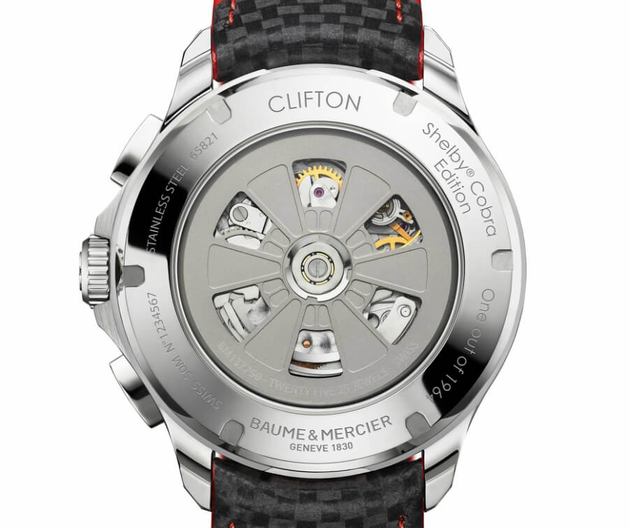 Baume & Mercier Clifton Club Shelby Cobra Case back