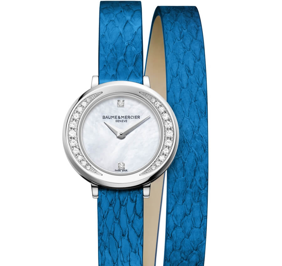 Baume et Mercier Banka leather Blue