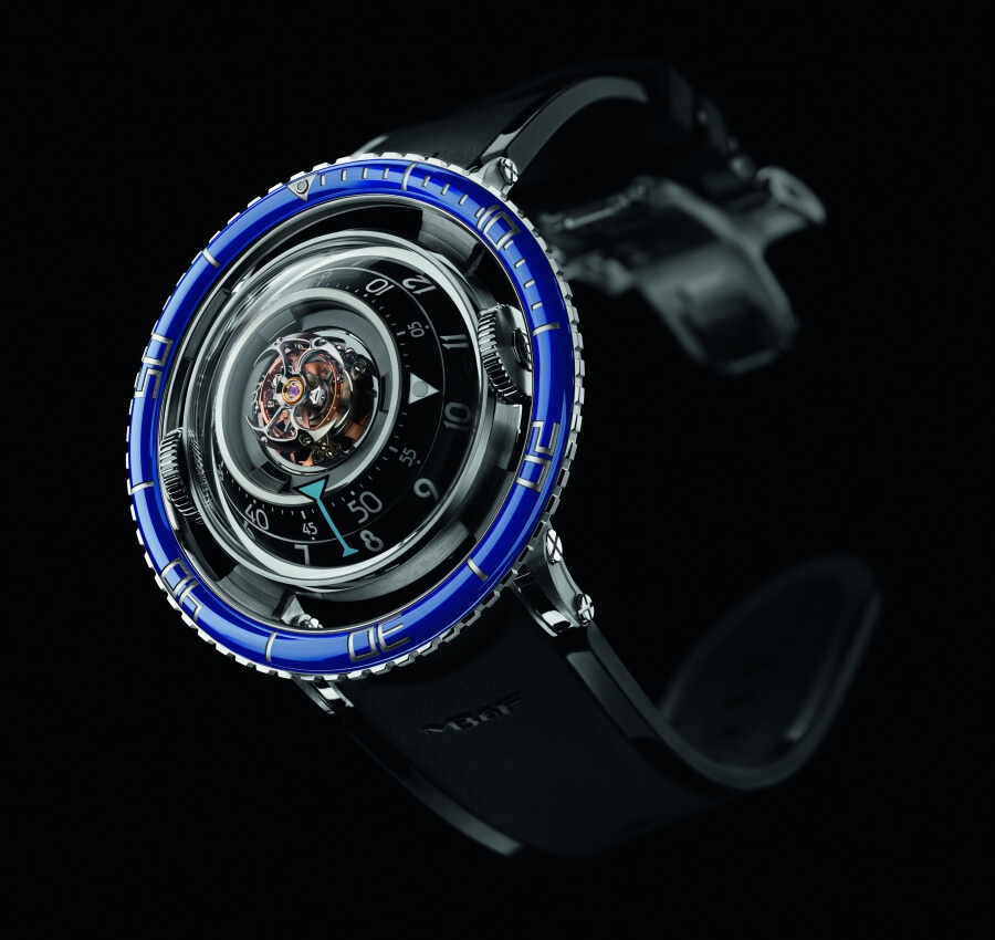 MB&F Horological Machine No.7 Aquapod Titanium Blue