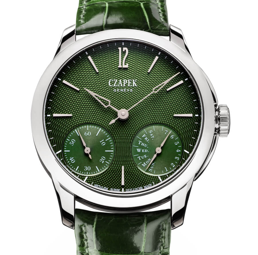 Czapek & Cie Quai de Bergues Guilloché Ricochet Rainforest Green