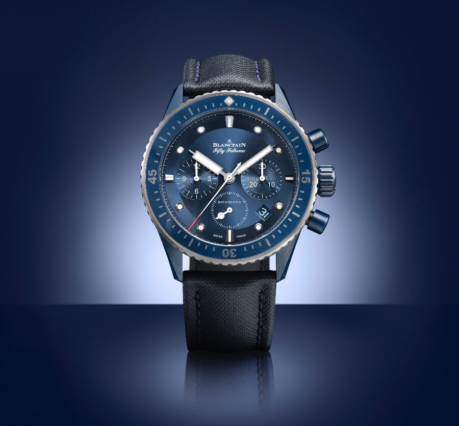 Blancpain Fifty Fathoms Bathyscaphe Bucherer Blue Editions