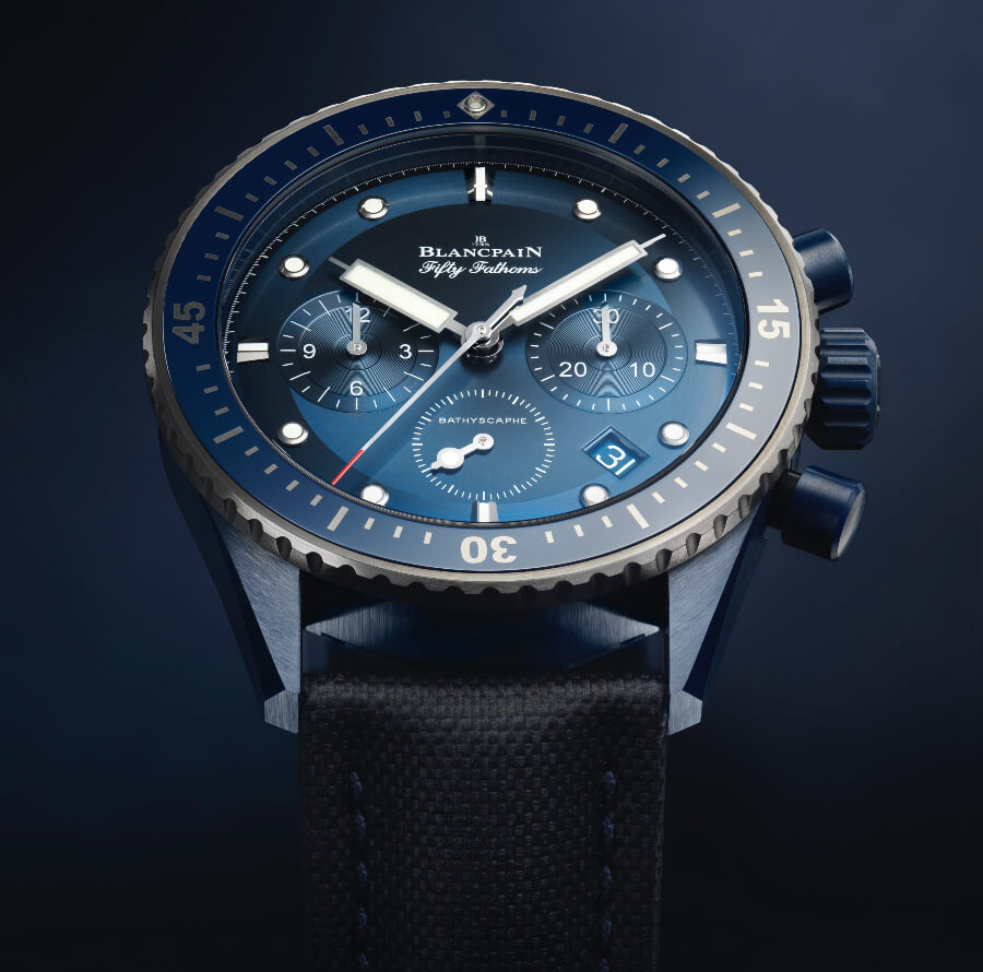 Blancpain Fifty Fathoms Bathyscaphe Blue Dial