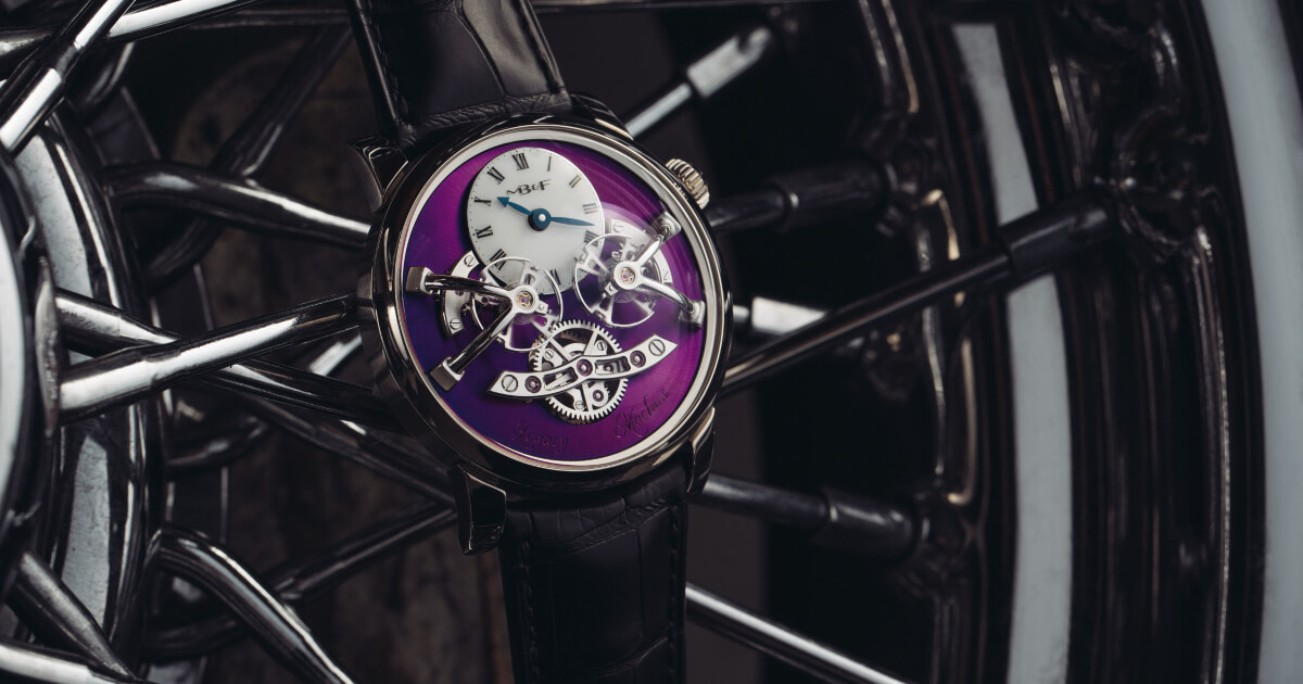 MB&F Legacy Machine No2 White Gold Purple (Pictures and Price)