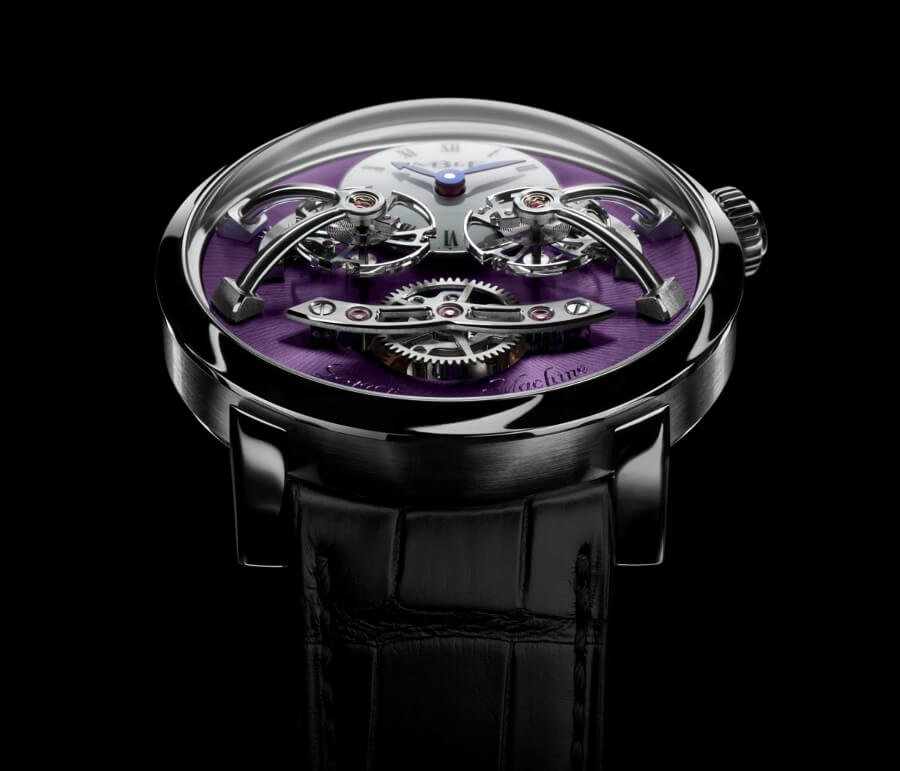 MB&F Legacy Machine No2 White Gold Purple