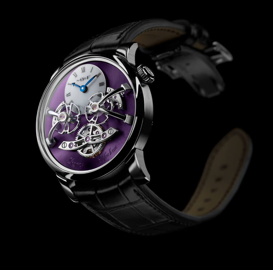 MB&F Legacy Machine No2 White Gold Purple Pictures