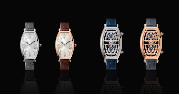 Cartier Prive Tonneau And Skeleton Dual Time Zone Watch