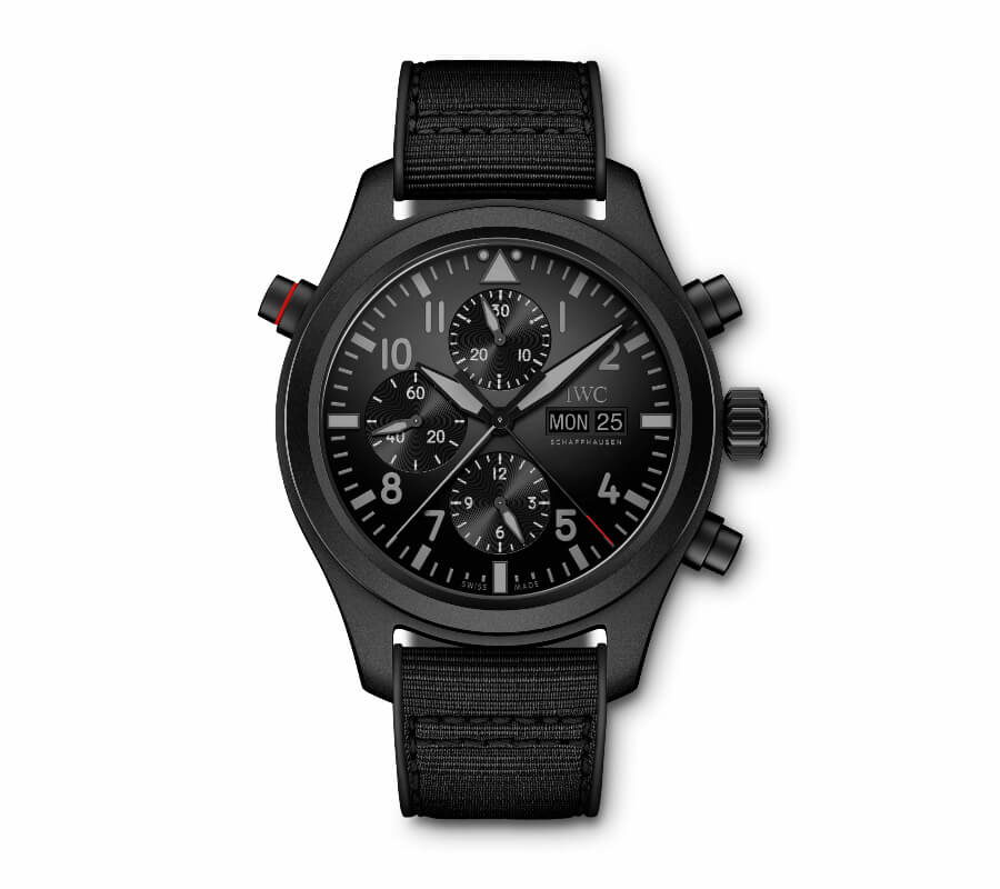 IWC Pilot Watch Double Chronograph Top Gun Ceratanium