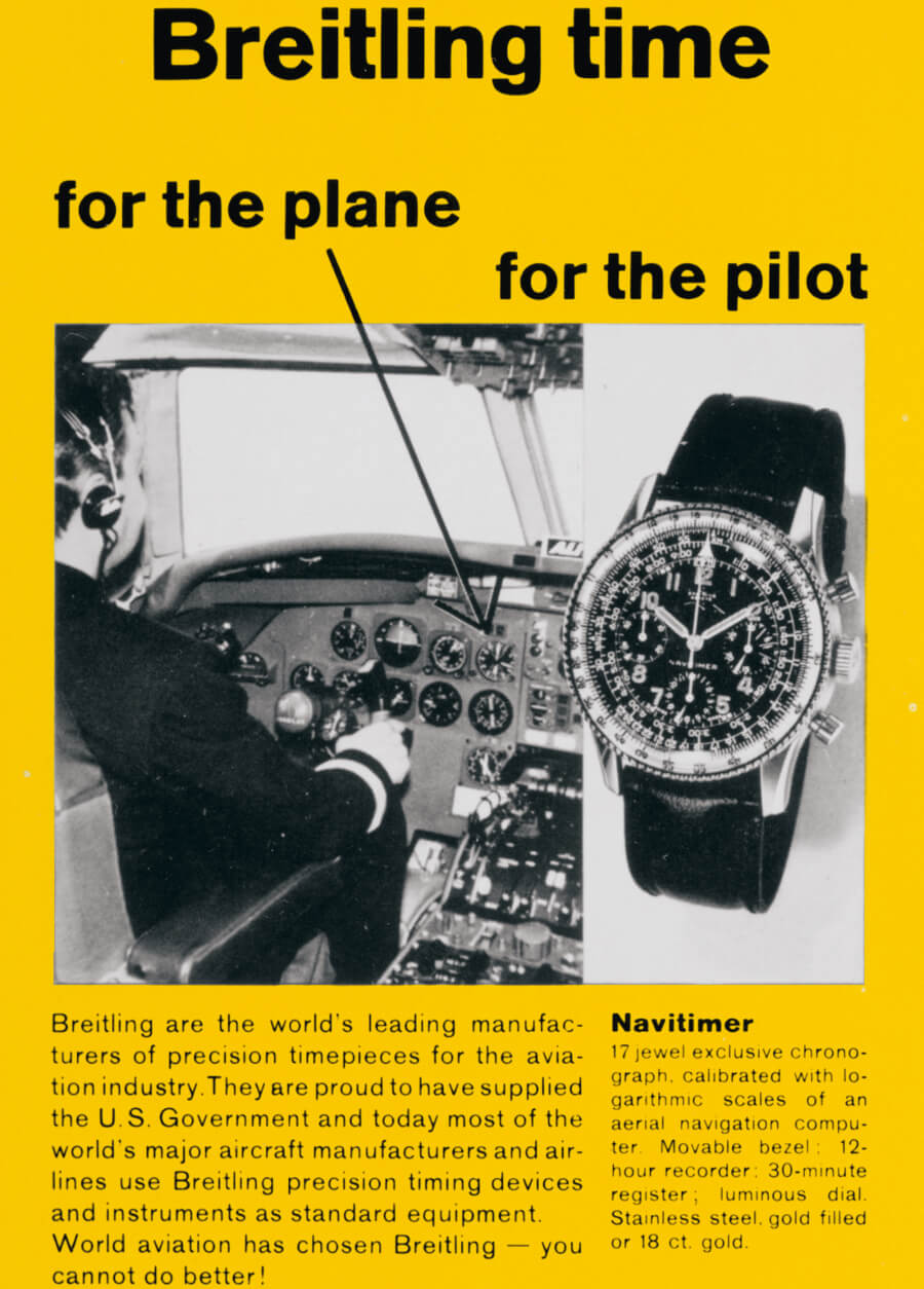 Breitling Advertisement 1950s 2221