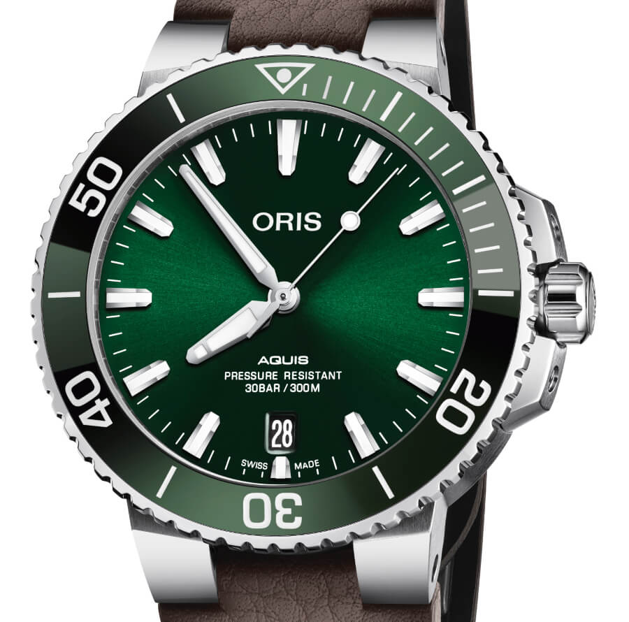 Oris Aquis Date Green Dial