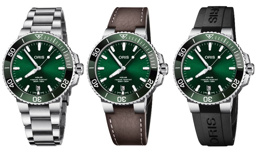 Oris Aquis Date Green Dial