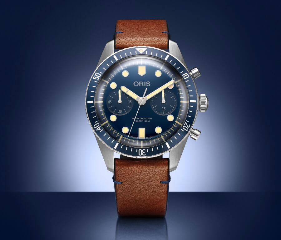 Oris Chronograph Blue Dial