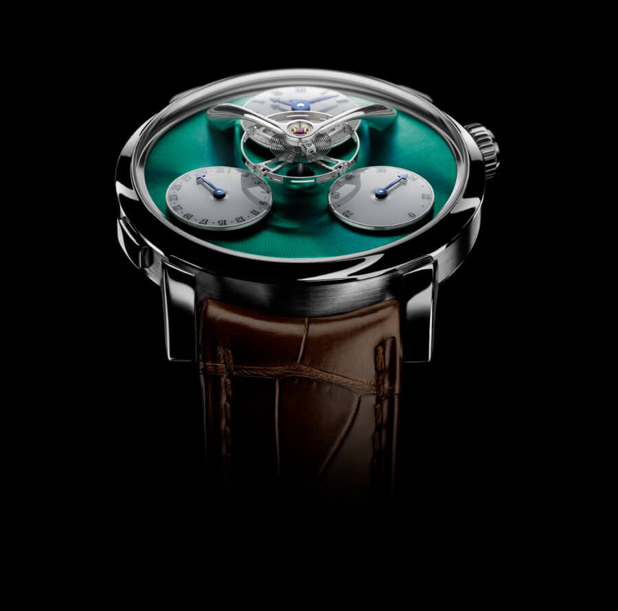 MB&F Legacy Machine “Split Escapement” Titanium Green 