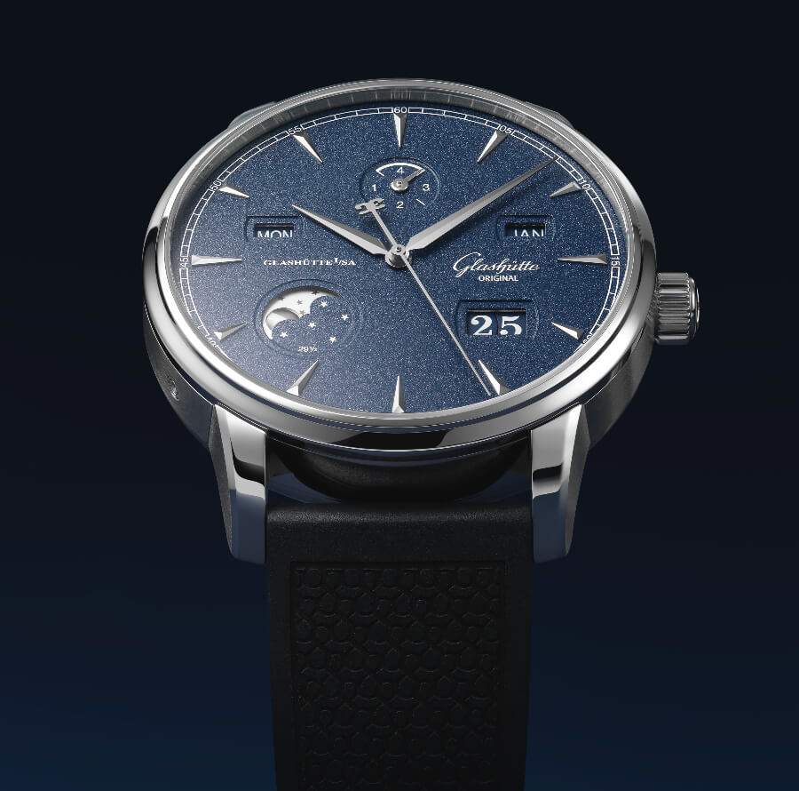 Glashutte Original Senator Excellence Perpetual Calendar Bucherer Blue Editions 