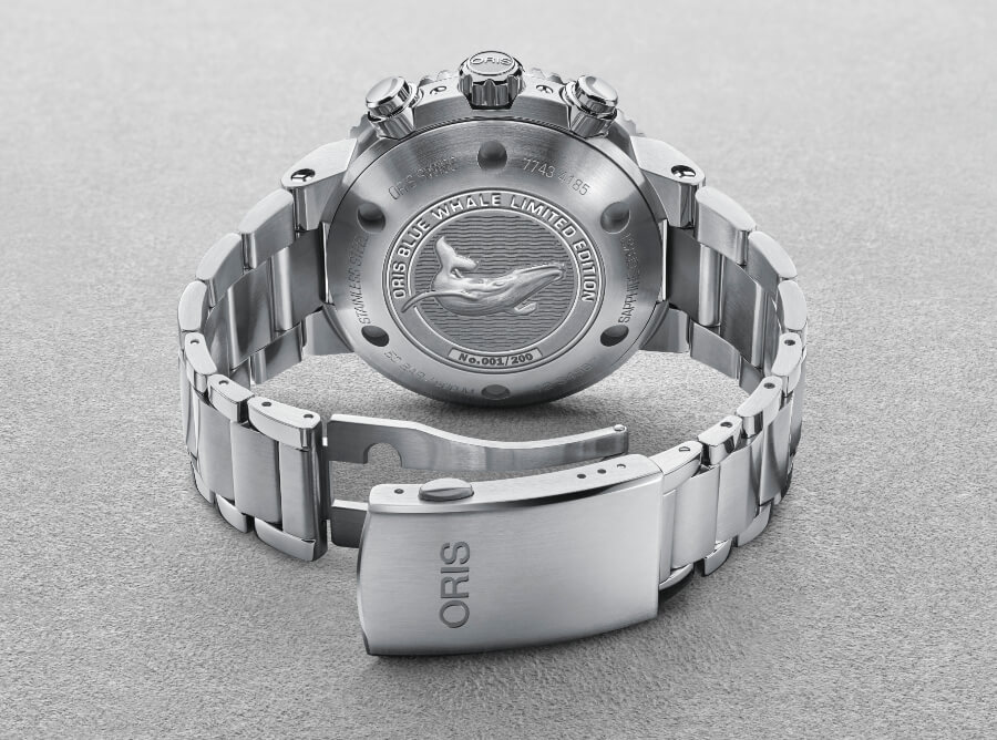 Oris Blue Whale Limited Edition Case Back