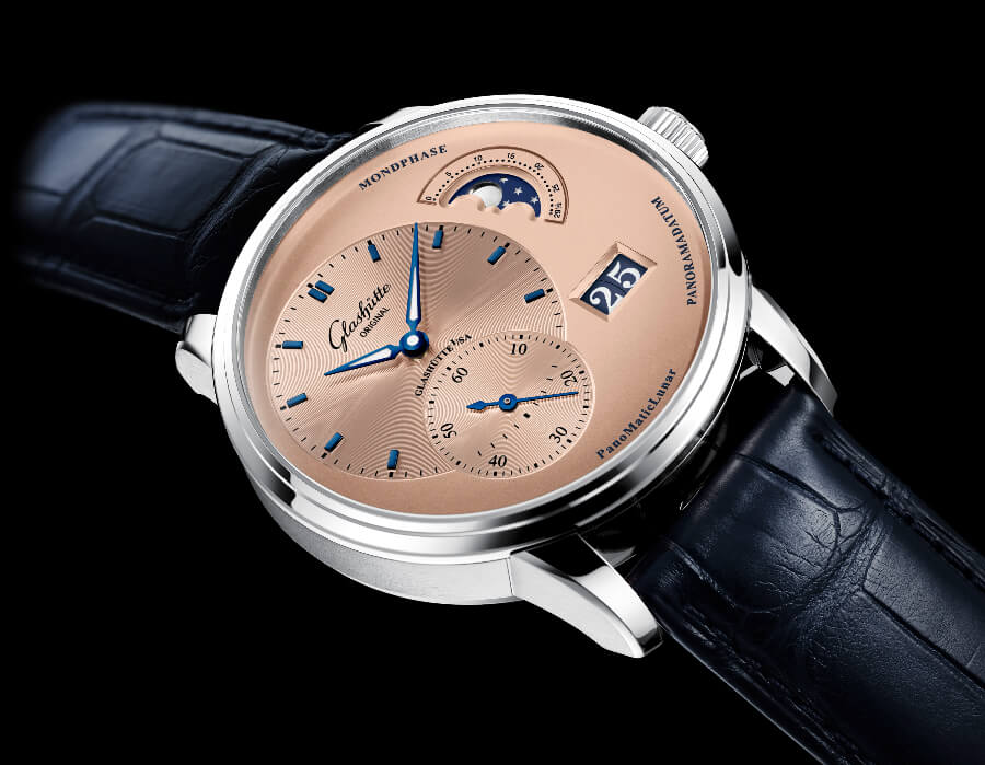 The New Glashütte Original PanoMaticLunar Rose Opaline 