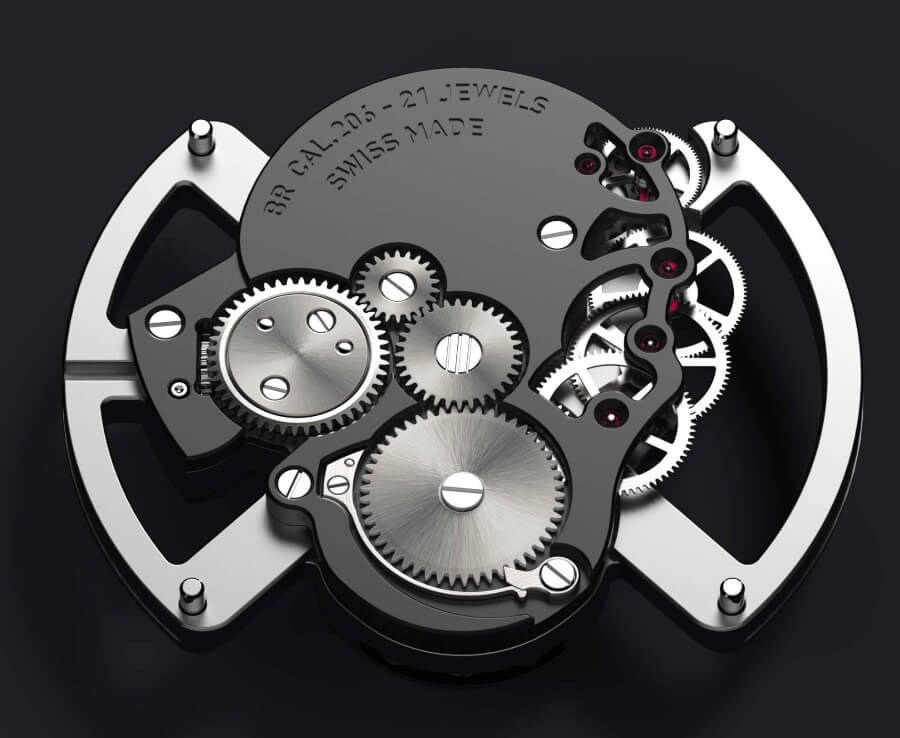 Bell & Ross BR01 Laughing Skull White Calibre BR-CAL.206 