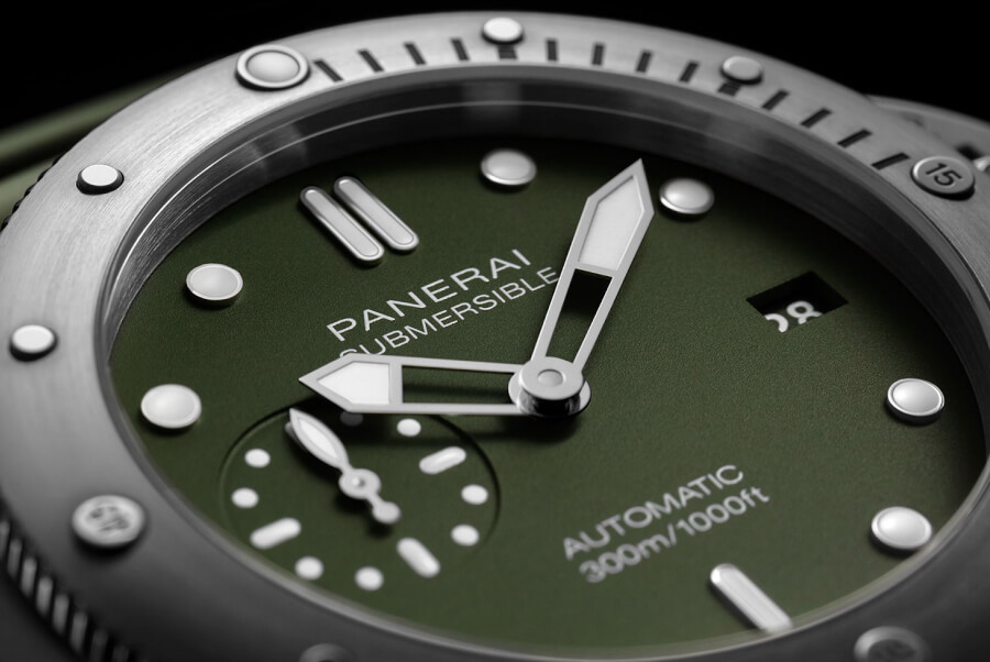 Panerai Submersible Verde Militare Geen Dial