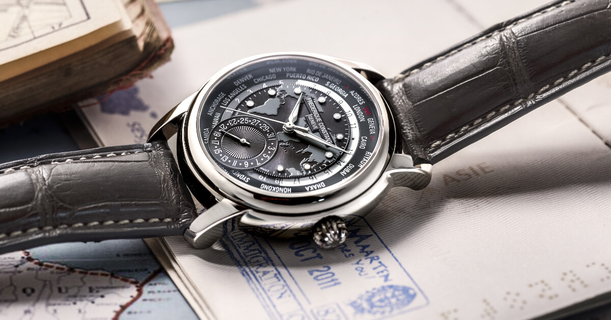 Frederique Constant Classic Worldtimer Manufacture Dark Grey Dial (Specifications and Price)