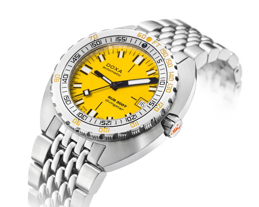 The New Doxa SUB 300T Conquistador Divingstar Yellow Dial