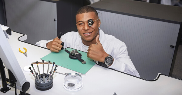 Kylian Mbappé Visits The Hublot Manufacture