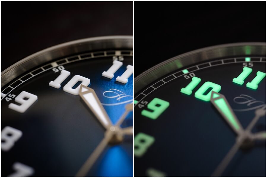 H. Moser & Cie. Heritage Centre Seconds Funky Blue Dial