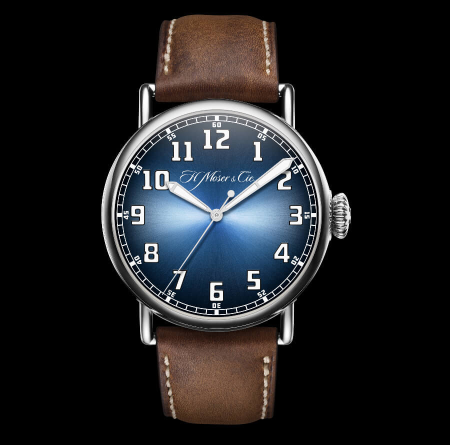 The New H. Moser & Cie. Heritage Centre Seconds Funky Blue