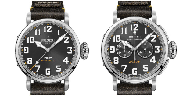 Zenith Pilot Type 20 Rescue and Pilot Type 20 Chronograph Rescue (Price, Pictures and Specifications)