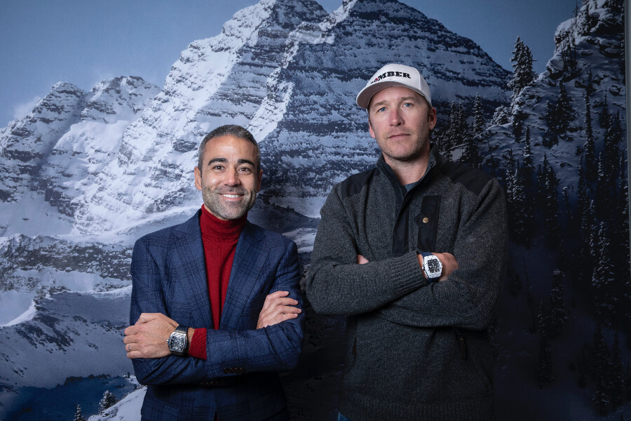 Jean Francois Sberro And Bode Miller At Hublot Aspen Boutique Opening