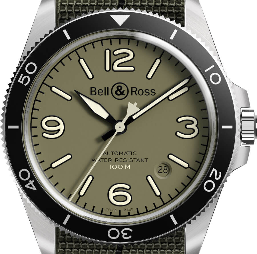 Bell & Ross BR V2-92 Military Green 