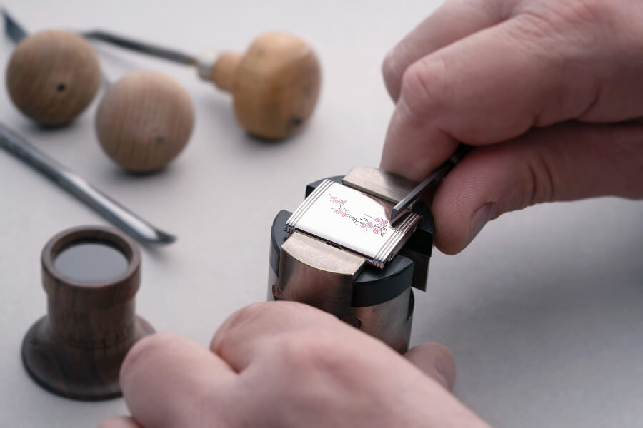 Engraving A Jaeger LeCoultre Reverso Watch