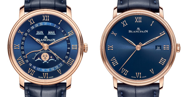 Blancpain Villeret Quantième Complet and Villeret Ultraplate Blue Dials (Price, Pictures and Specifications)