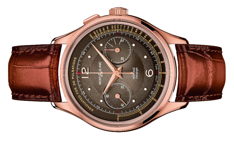 Pulsometre Scale Chronograph Watch