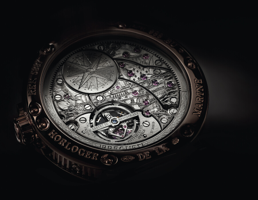 Breguet Marine Tourbillon Équation Marchante 5887 Ref. 5887BR/G2/9WV CaseBack