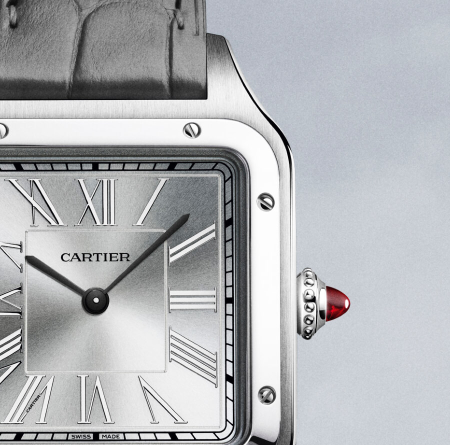 The Cartier “Le Brésil” Santos-Dumont watch Dial