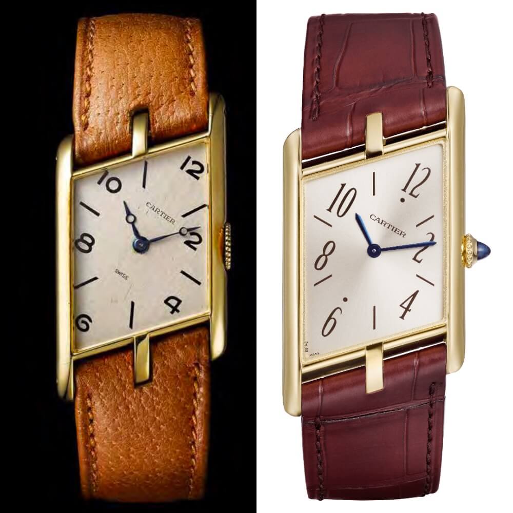 Cartier Tank Asymétrique 1936 and the new model