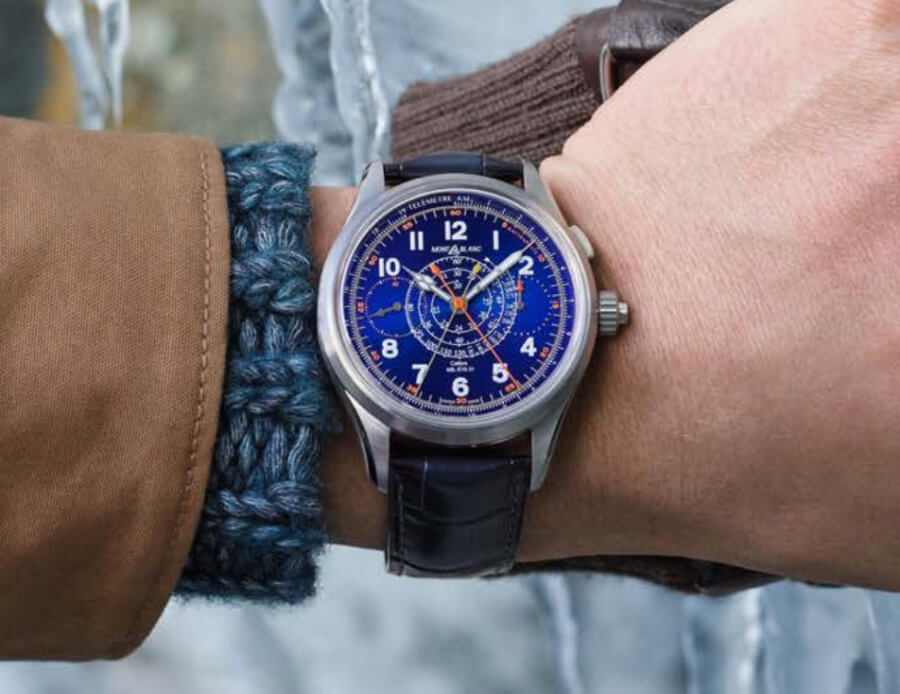 Montblanc 1858 Split Second Chronograph Limited Edition 100 Blue Watch review