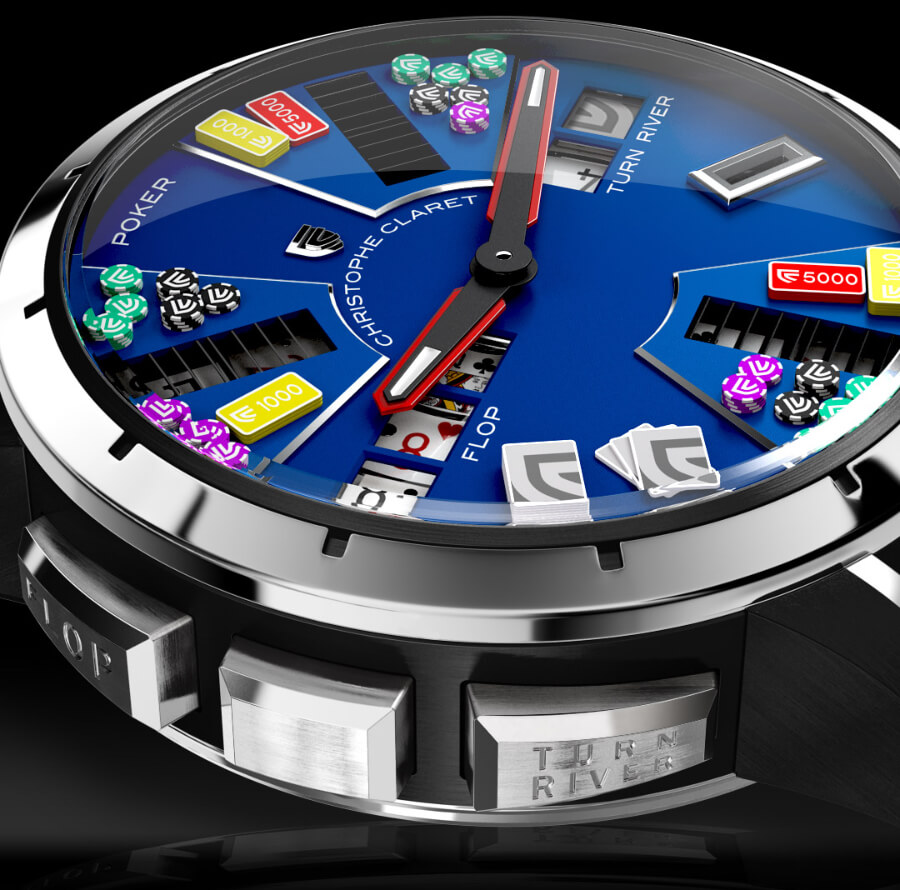 Christophe Claret Poker Ref. MTR.PCK05.001-020 Blue PVD Dial