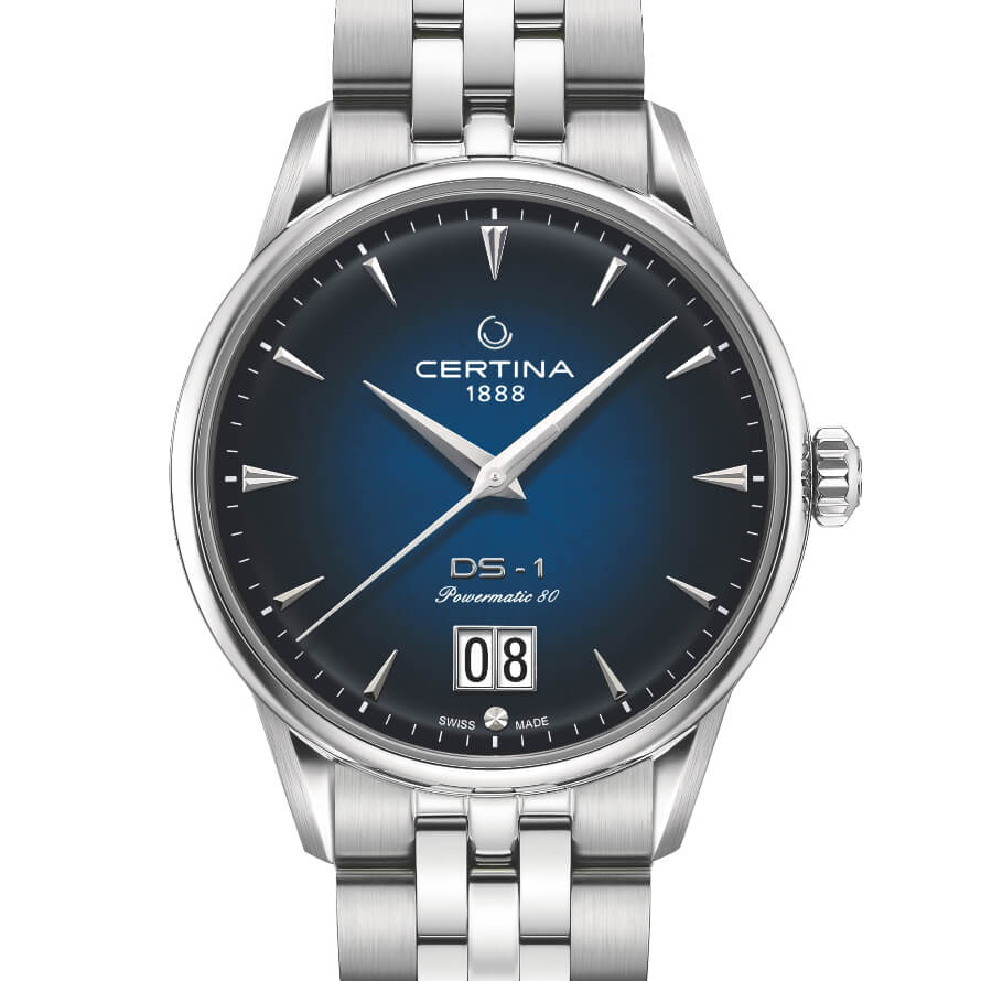 Certina DS-1 Big Date Dark Blue Dial