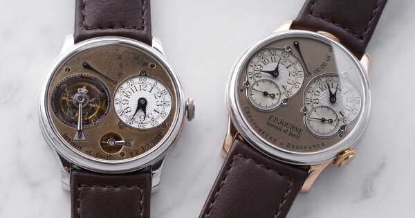 Two Extremely Rare F.P. Journe Models Tourbillon Souverain and Resonance both from his Original “Souscription” Series