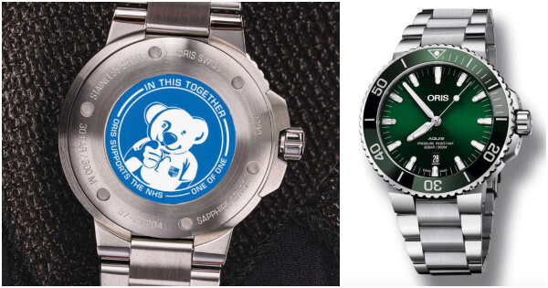 A Unique Oris Aquis Date Green Dial 43.5mm “Oris Bear” To Be Auction By Fellows