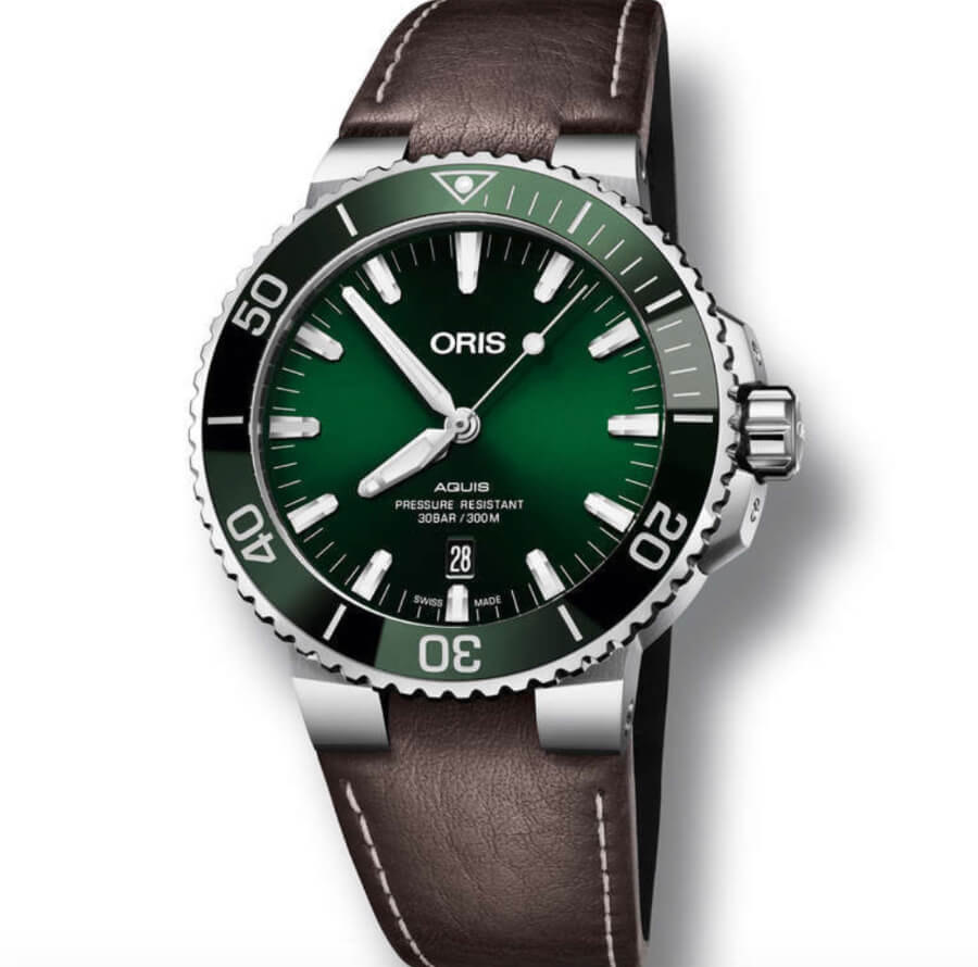  Oris Aquis Date Green Dial Watch review