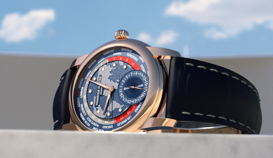 Frederique Constant Classic Worldtimer Manufacture Limited Edition  Rose gold