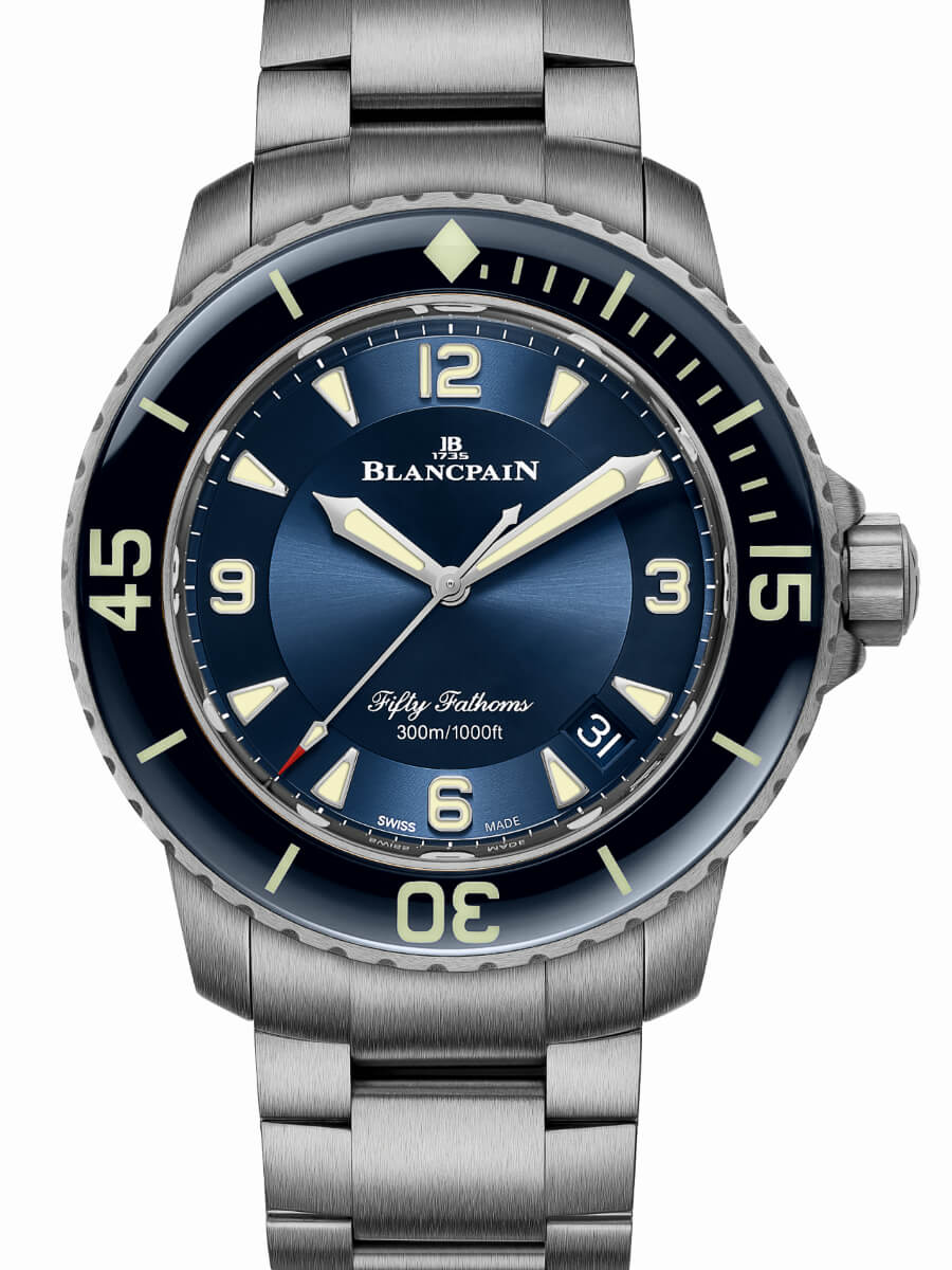 Blancpain Fifty Fathoms Automatique Blue Dial Titanium