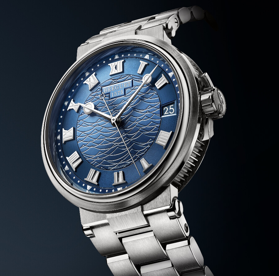 Breguet Marine 5517 white Gold Blue  dial