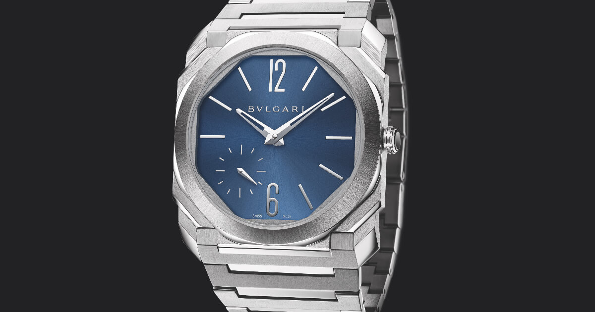 Bvlgari Octo Finissimo Automatic Satin-Polished Steel 100 m Blue Dial (Price, Pictures and Specifications)