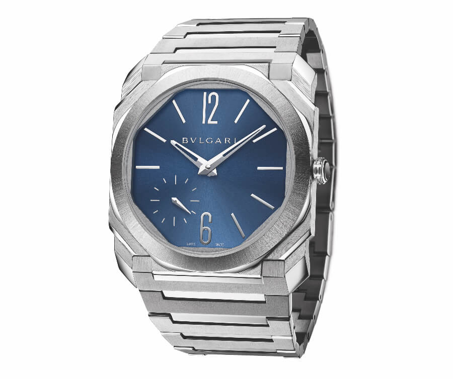 The New Bvlgari Octo Finissimo Automatic Satin-Polished Steel 100 m Blue Dial 