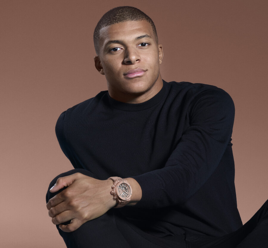 Kylian Mbappé Watch Collection Hublot Bang Millennial Pink