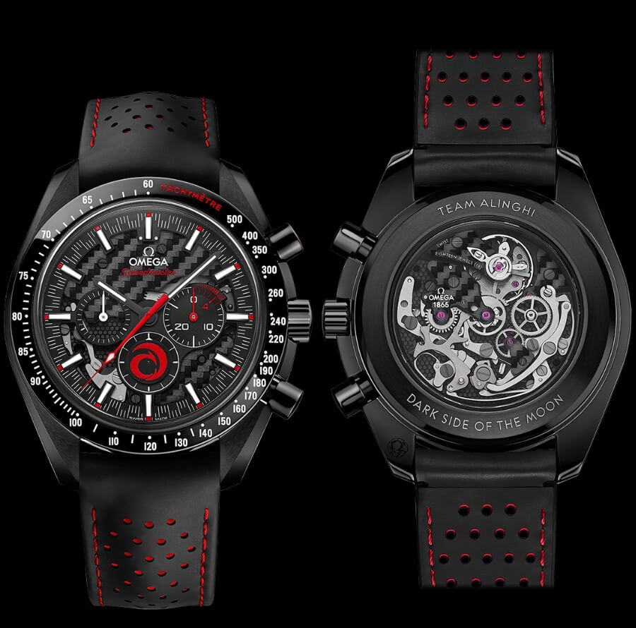 Men Watches Omega Speedmaster Dark Side Of The Moon Alinghi 